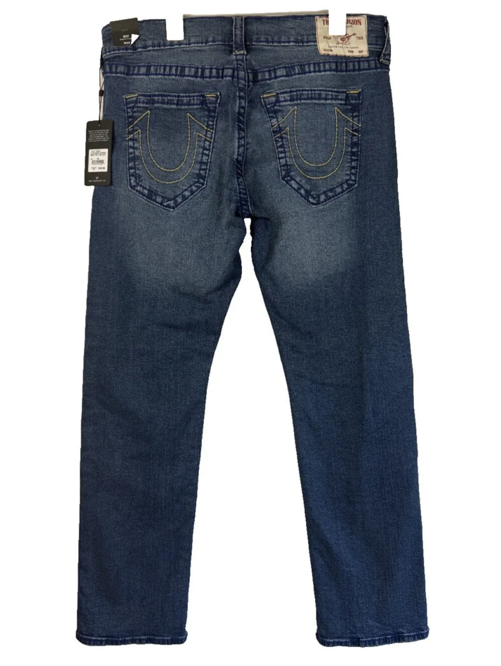NEW - True Religion Mens Ricky Relaxed Straight Jeans Size 36 x 34